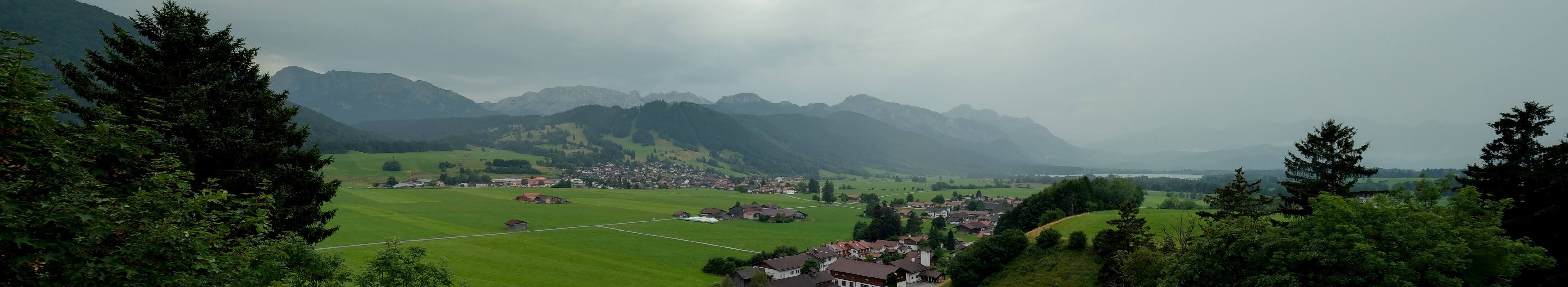 Archiv Foto Webcam Halblech - Blick über Buching