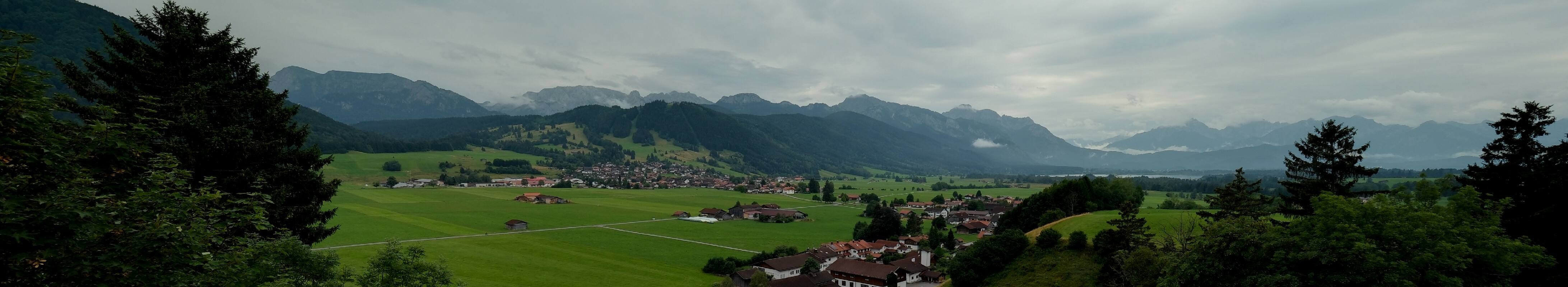Archiv Foto Webcam Halblech - Blick über Buching