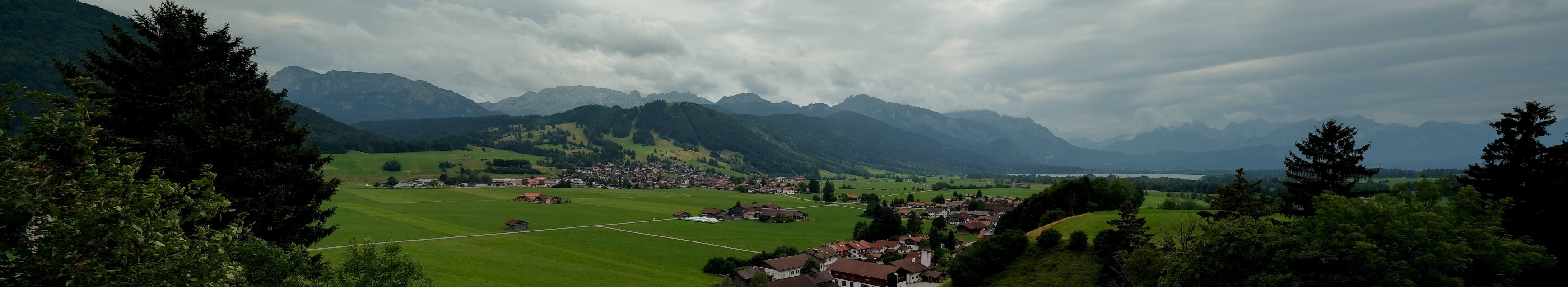 Archiv Foto Webcam Halblech - Blick über Buching