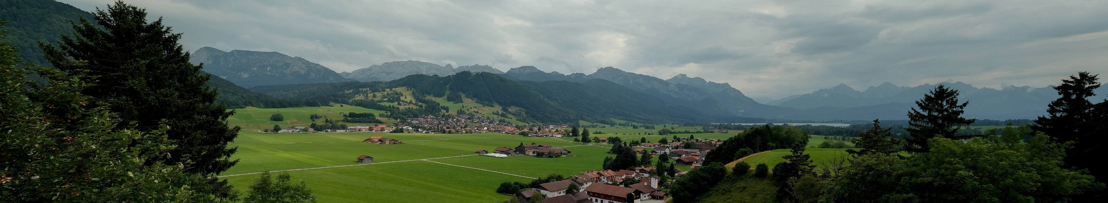 Archiv Foto Webcam Halblech - Blick über Buching