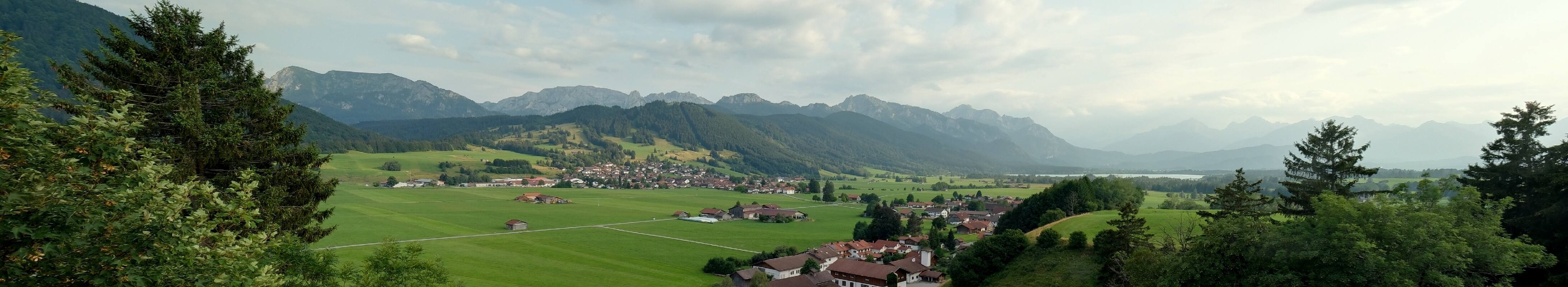 Archiv Foto Webcam Halblech - Blick über Buching