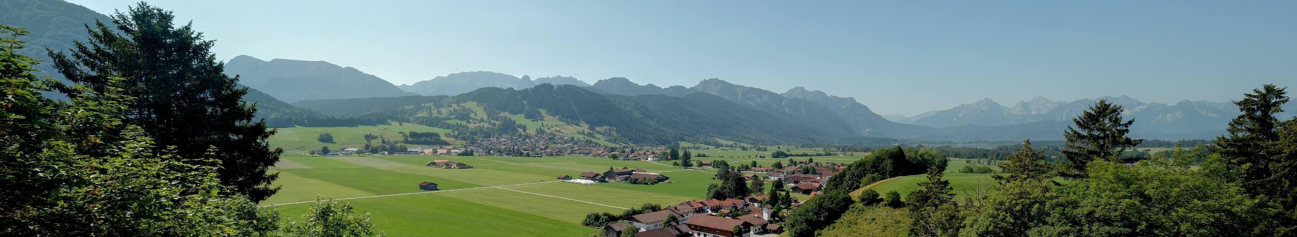 Archiv Foto Webcam Halblech - Blick über Buching