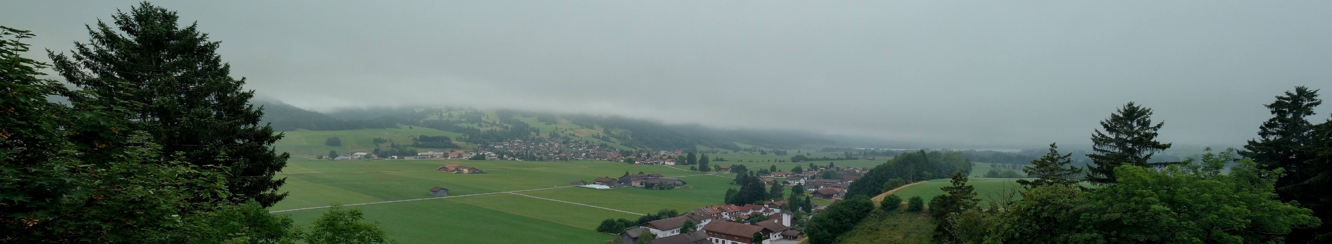Archiv Foto Webcam Halblech - Blick über Buching