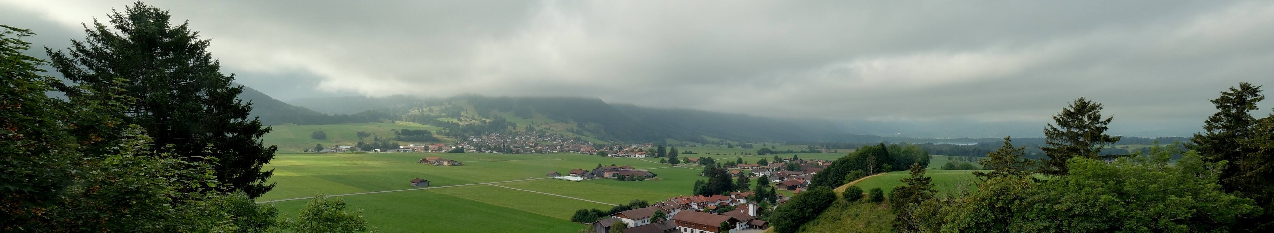 Archiv Foto Webcam Halblech - Blick über Buching