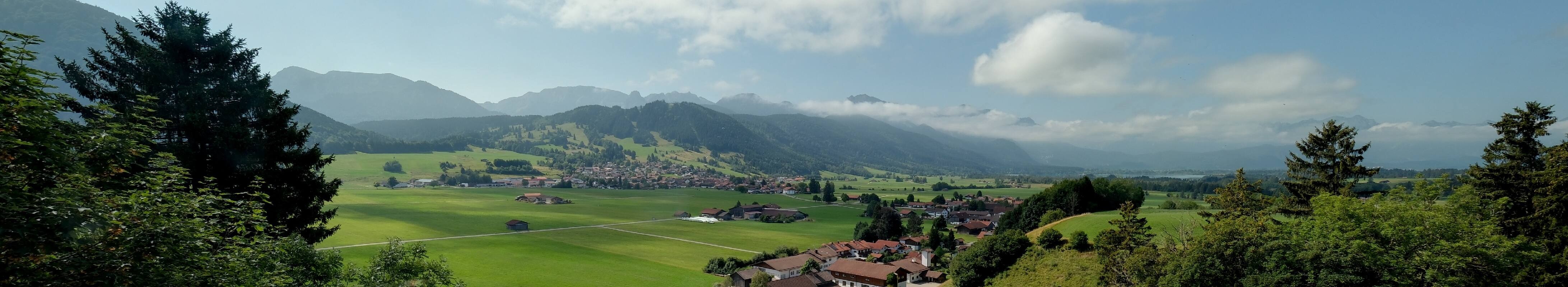 Archiv Foto Webcam Halblech - Blick über Buching