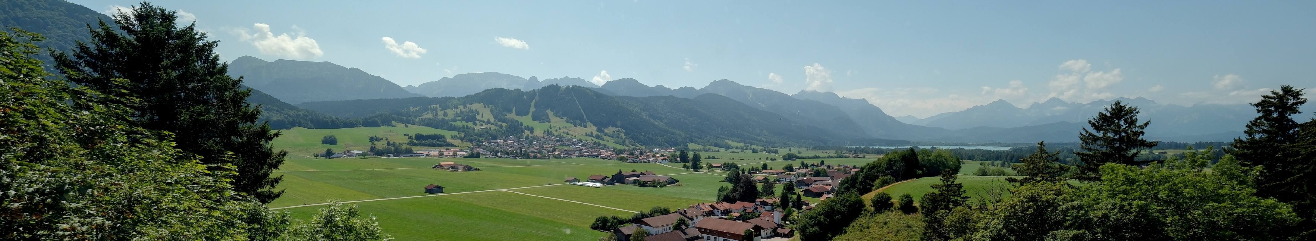 Archiv Foto Webcam Halblech - Blick über Buching