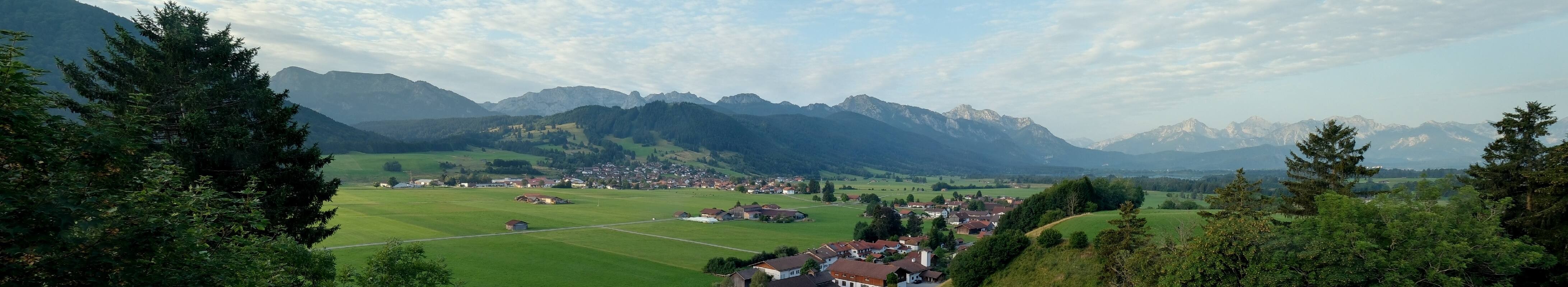 Archiv Foto Webcam Halblech - Blick über Buching
