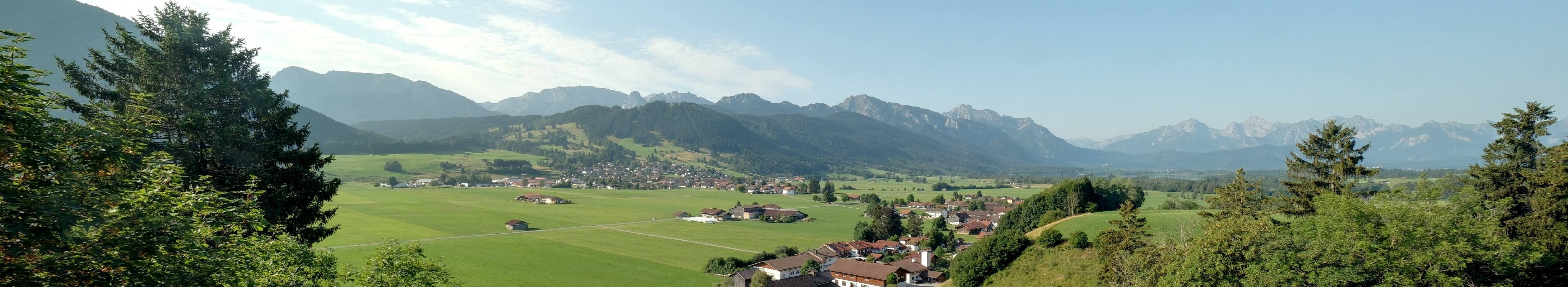 Archiv Foto Webcam Halblech - Blick über Buching