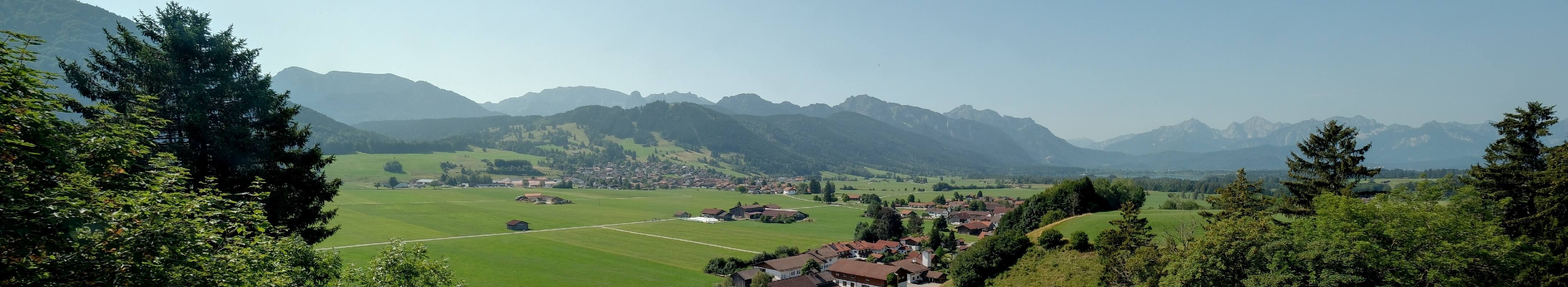 Archiv Foto Webcam Halblech - Blick über Buching