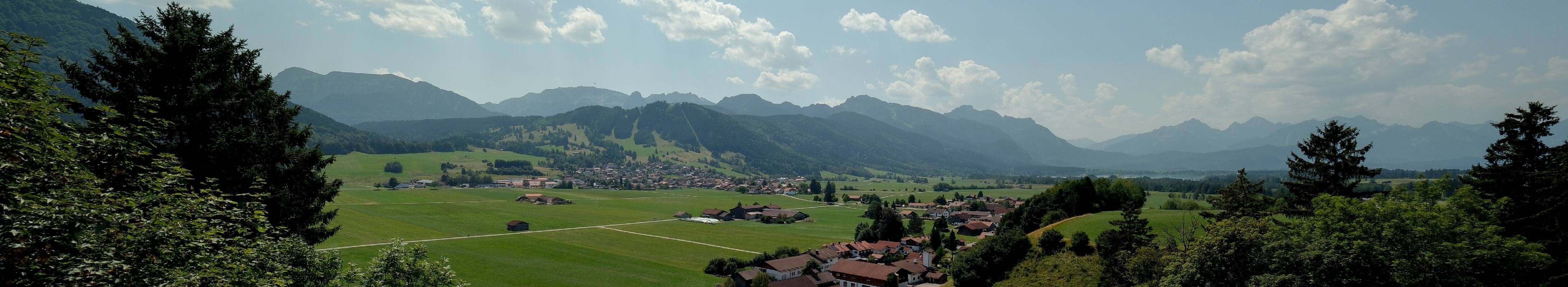 Archiv Foto Webcam Halblech - Blick über Buching
