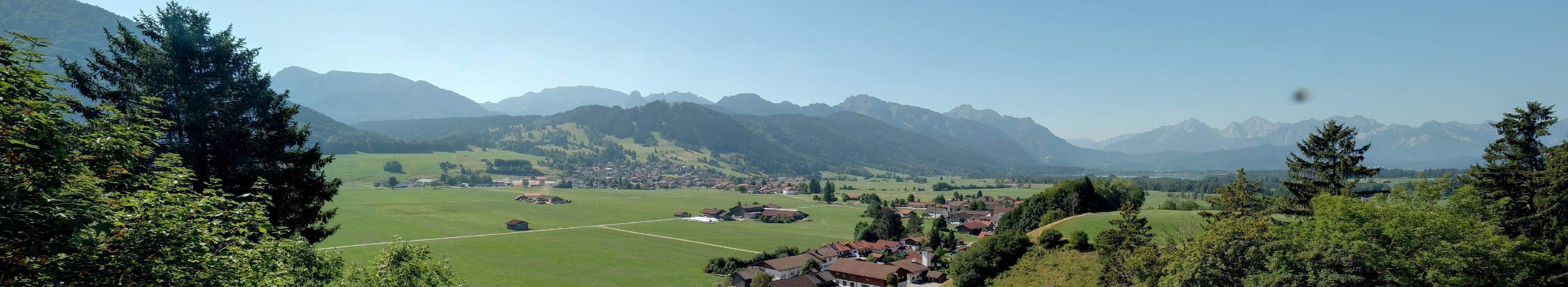 Archiv Foto Webcam Halblech - Blick über Buching