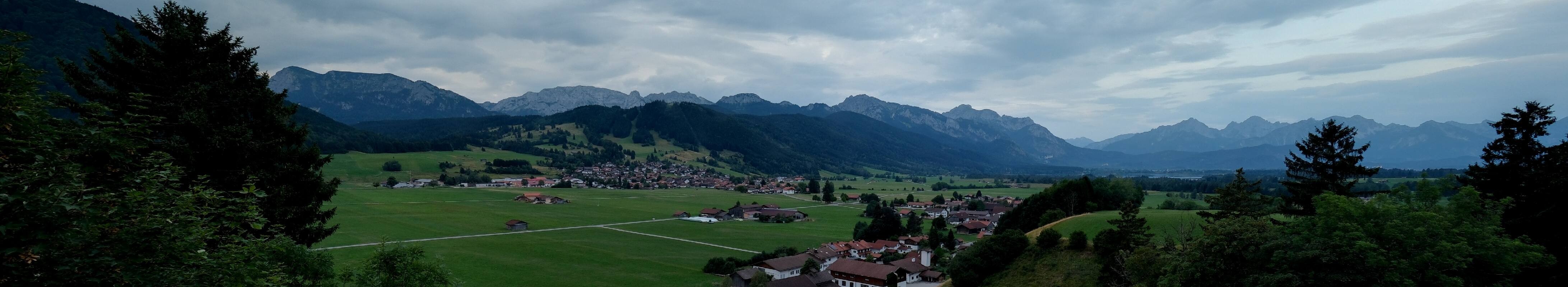 Archiv Foto Webcam Halblech - Blick über Buching