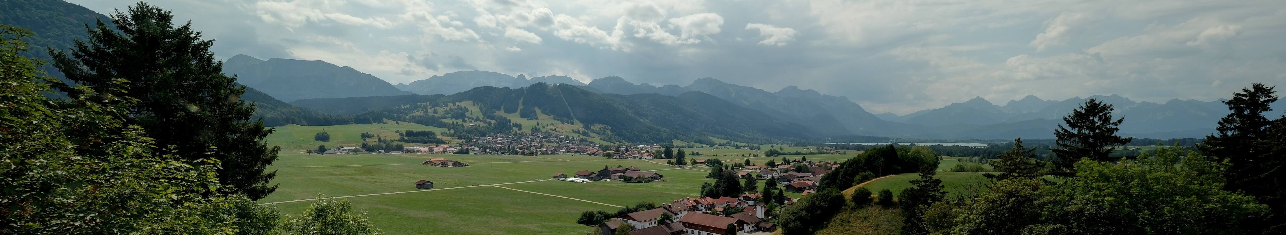 Archiv Foto Webcam Halblech - Blick über Buching
