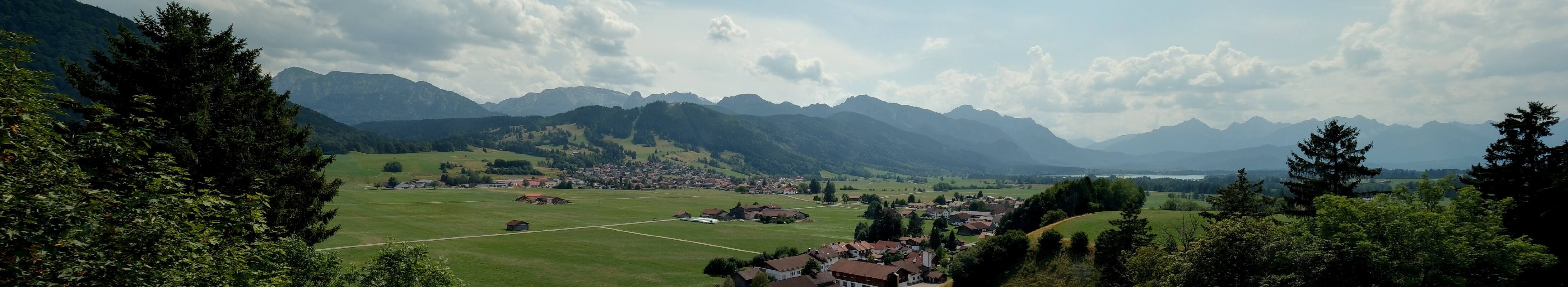 Archiv Foto Webcam Halblech - Blick über Buching