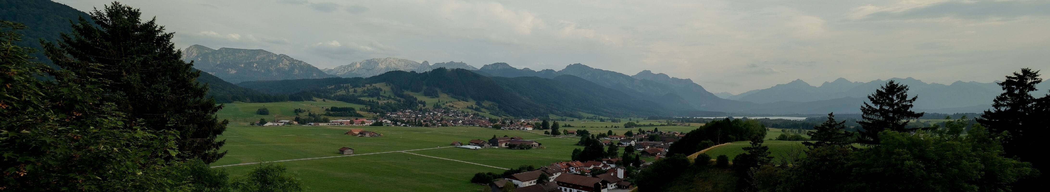 Archiv Foto Webcam Halblech - Blick über Buching