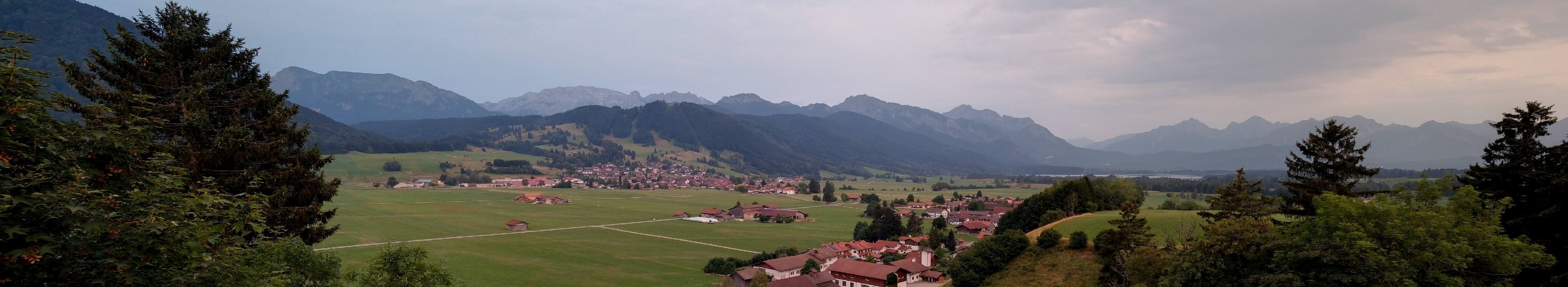 Archiv Foto Webcam Halblech - Blick über Buching