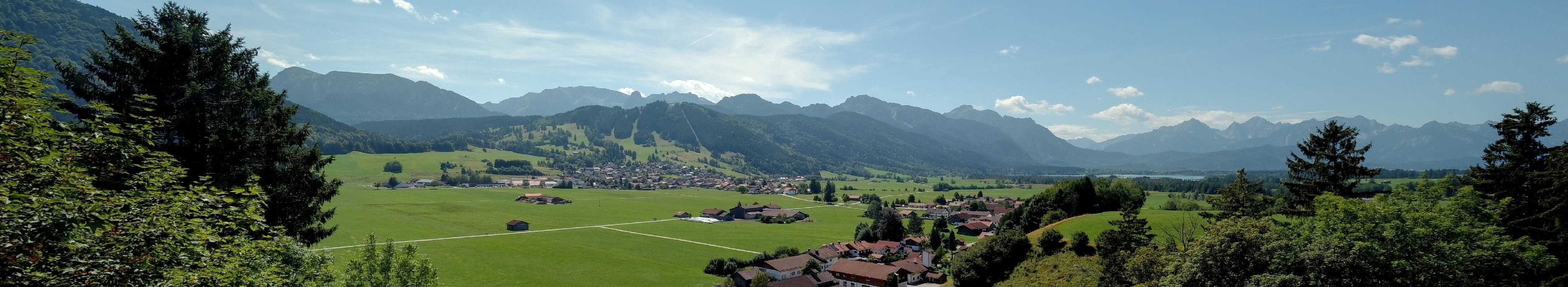Archiv Foto Webcam Halblech - Blick über Buching