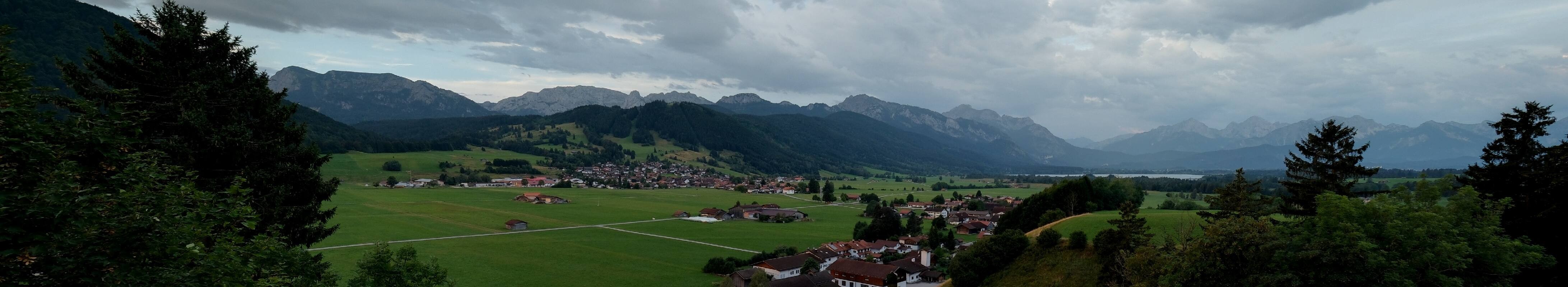 Archiv Foto Webcam Halblech - Blick über Buching