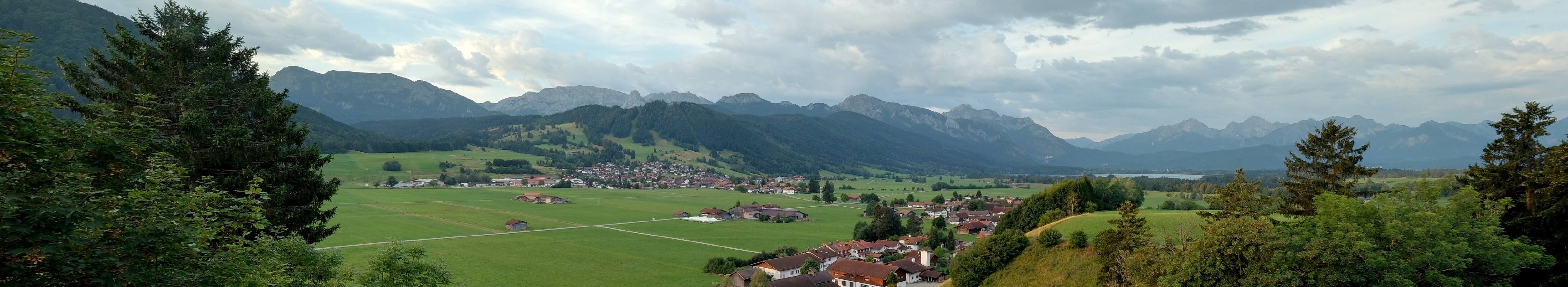 Archiv Foto Webcam Halblech - Blick über Buching