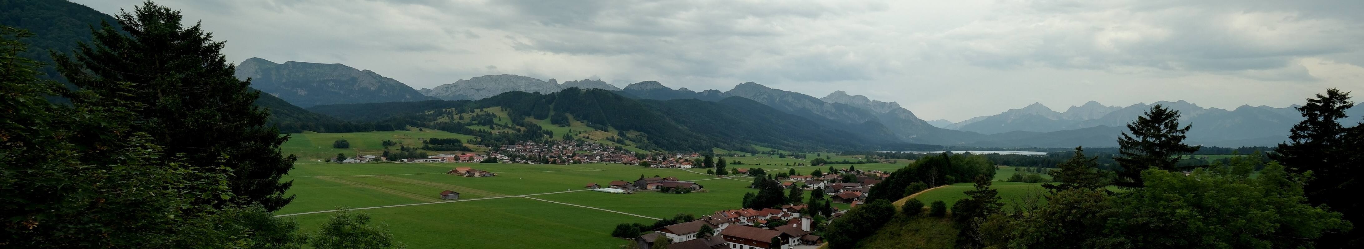 Archiv Foto Webcam Halblech - Blick über Buching