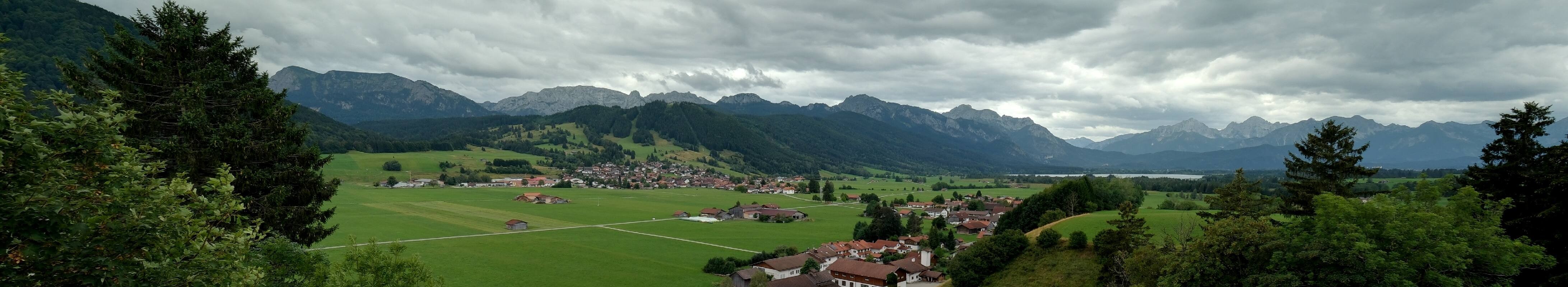 Archiv Foto Webcam Halblech - Blick über Buching