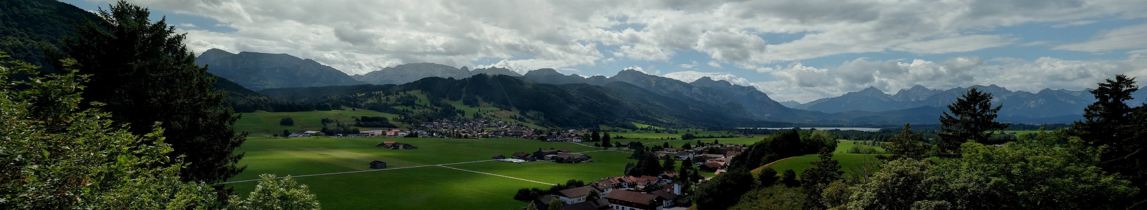 Archiv Foto Webcam Halblech - Blick über Buching