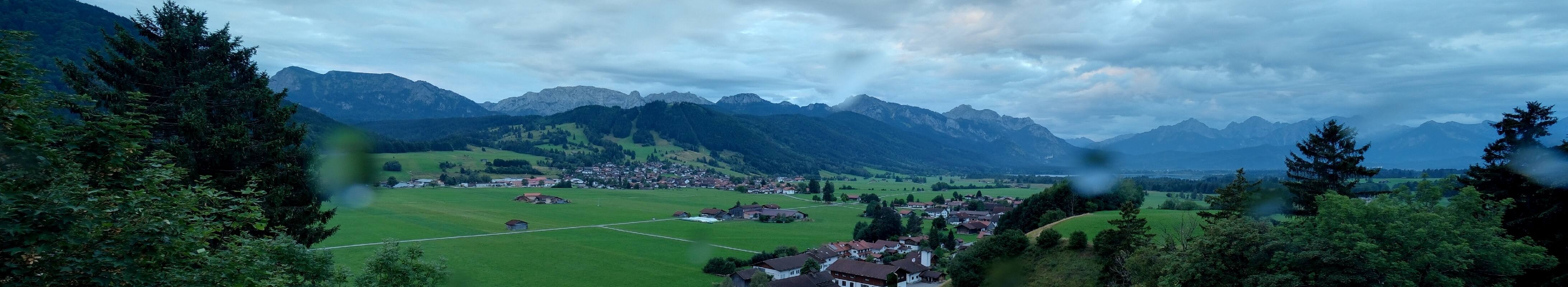 Archiv Foto Webcam Halblech - Blick über Buching