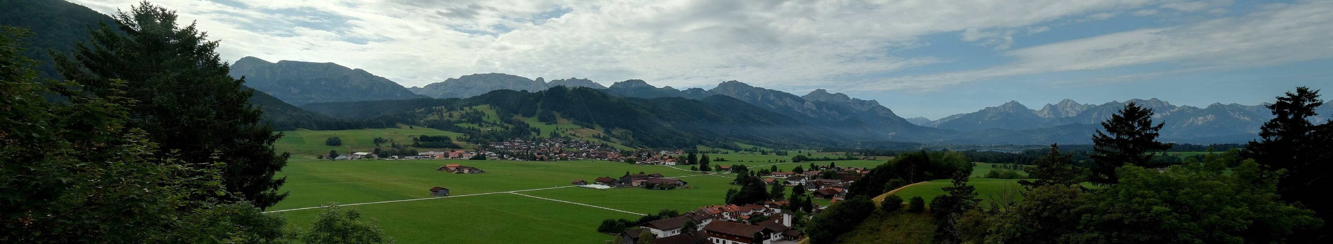 Archiv Foto Webcam Halblech - Blick über Buching