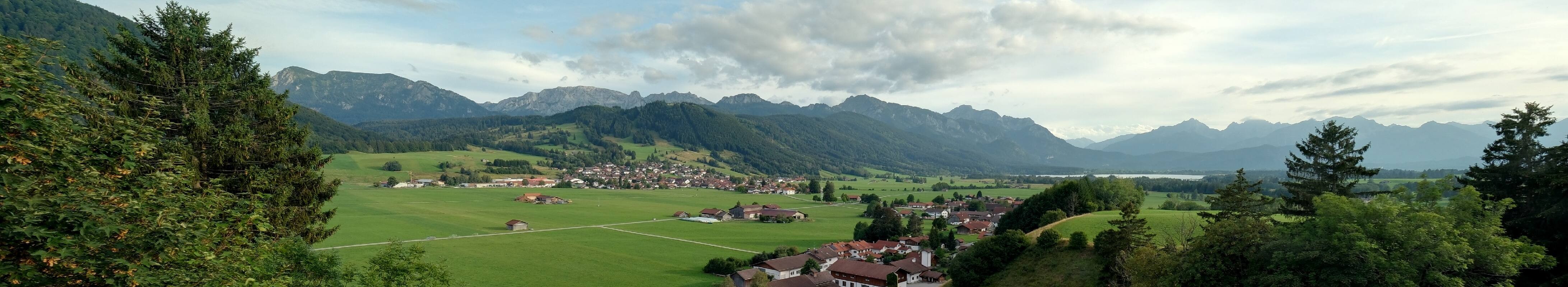 Archiv Foto Webcam Halblech - Blick über Buching