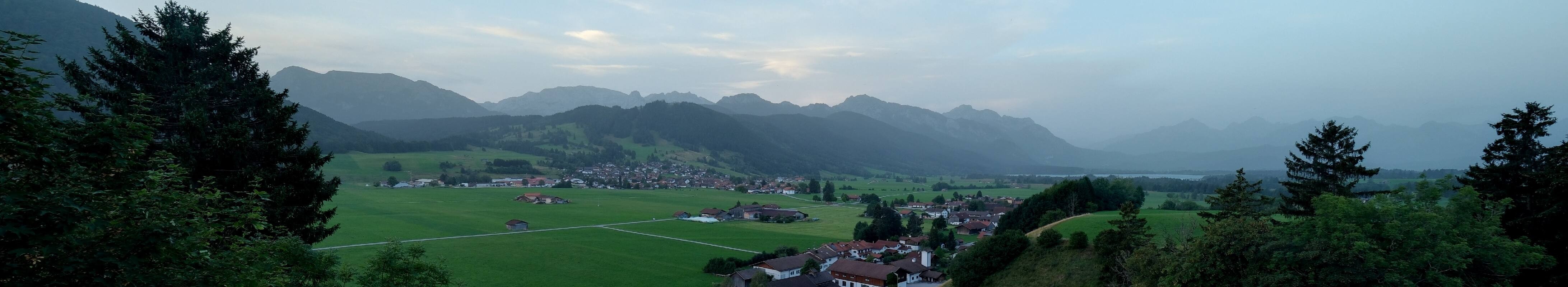 Archiv Foto Webcam Halblech - Blick über Buching
