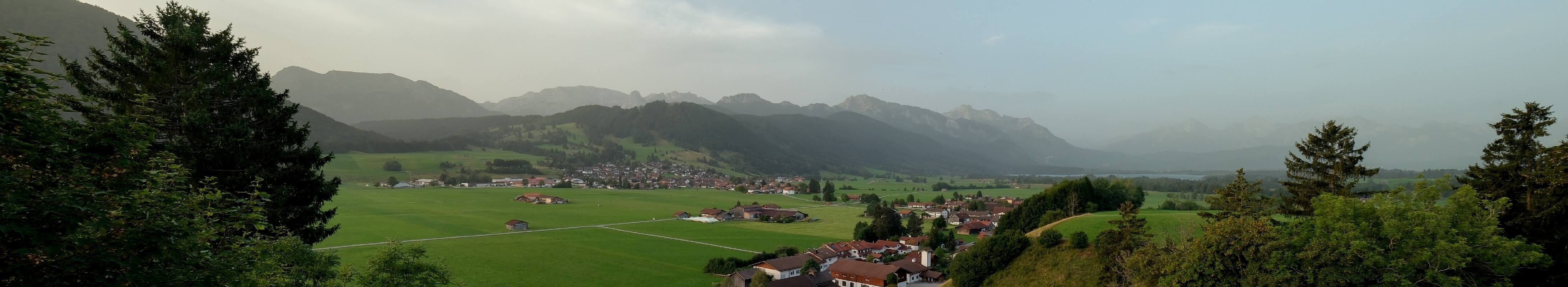 Archiv Foto Webcam Halblech - Blick über Buching