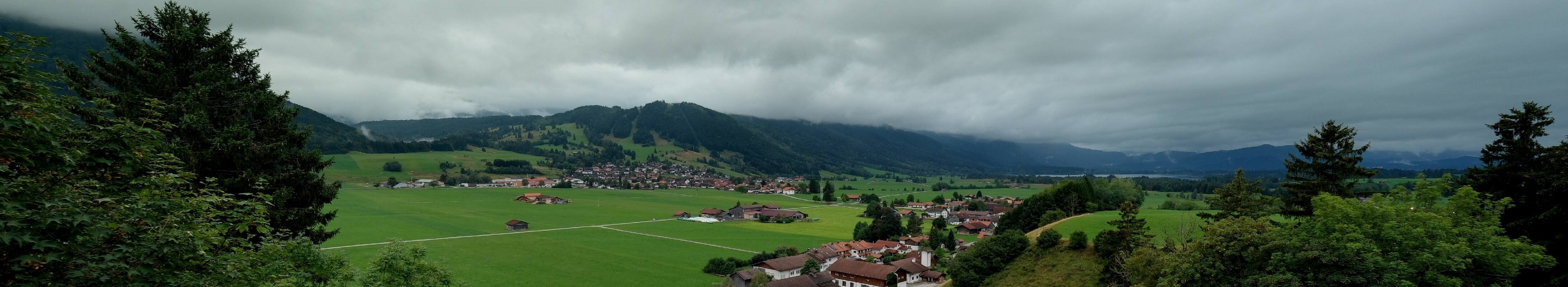 Archiv Foto Webcam Halblech - Blick über Buching