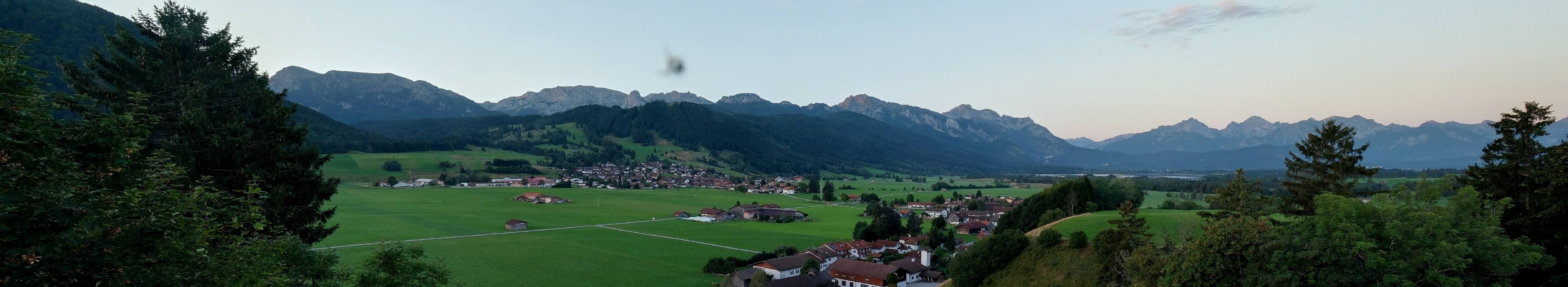 Archiv Foto Webcam Halblech - Blick über Buching