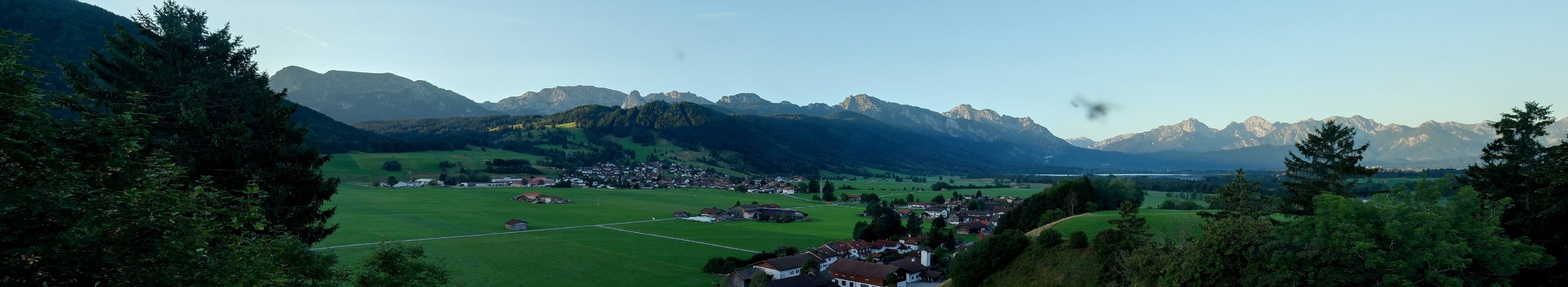 Archiv Foto Webcam Halblech - Blick über Buching