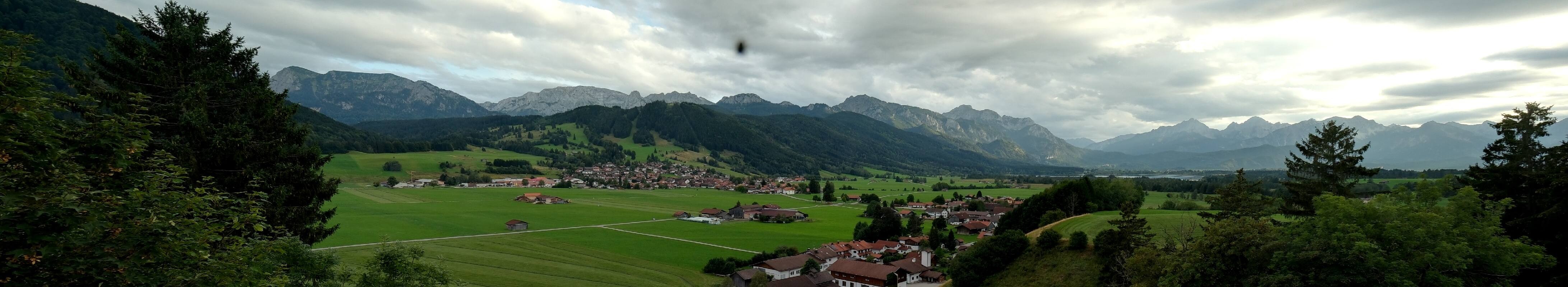 Archiv Foto Webcam Halblech - Blick über Buching