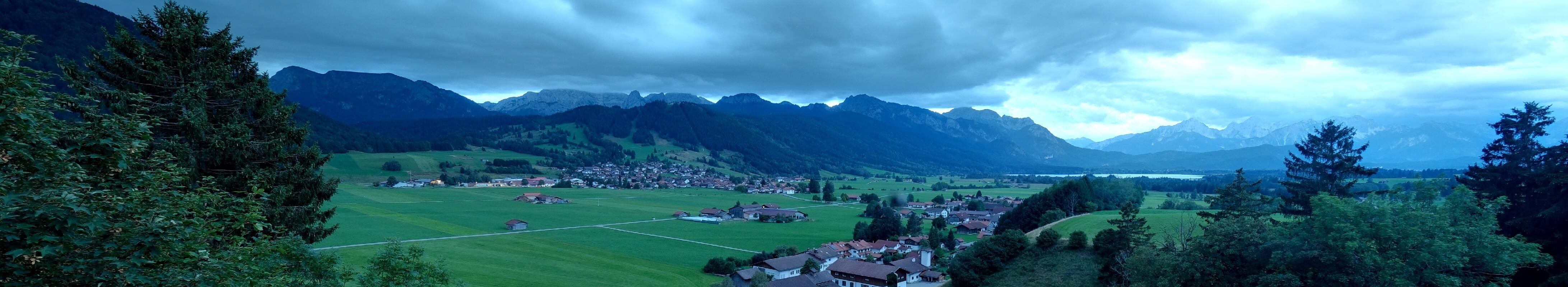 Archiv Foto Webcam Halblech - Blick über Buching