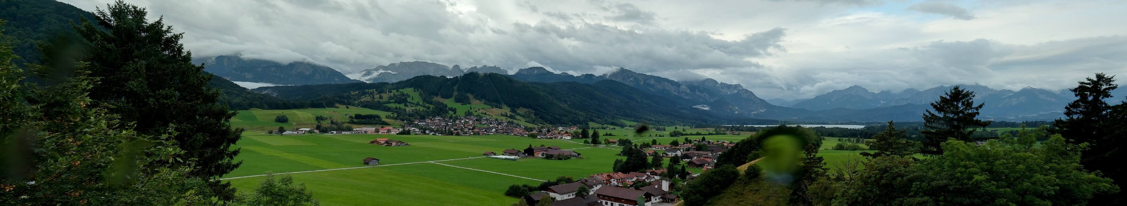Archiv Foto Webcam Halblech - Blick über Buching