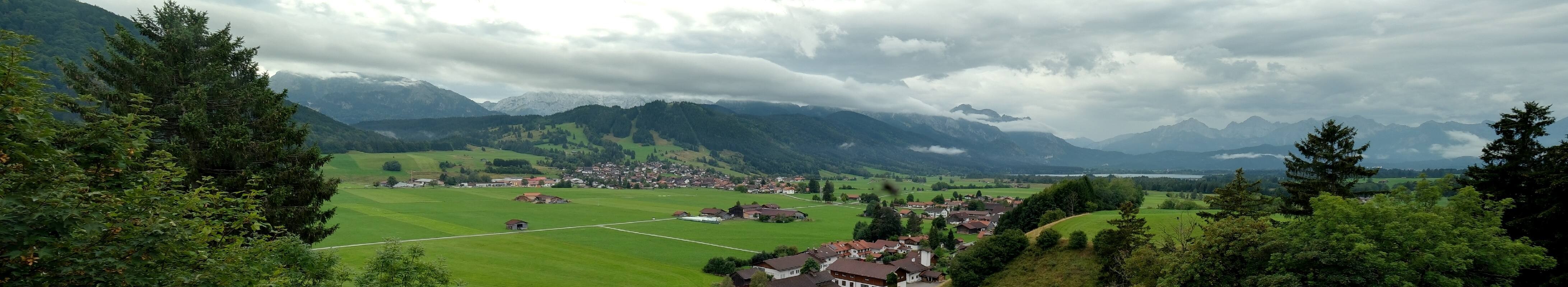 Archiv Foto Webcam Halblech - Blick über Buching