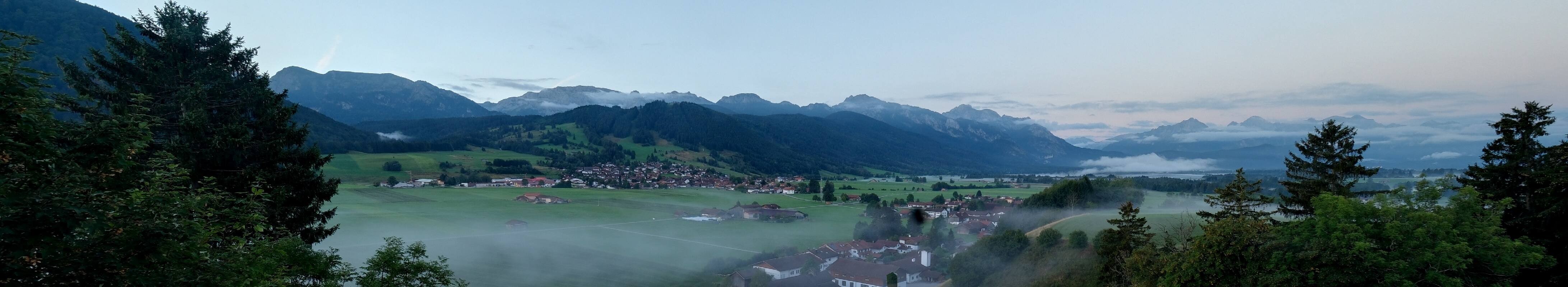 Archiv Foto Webcam Halblech - Blick über Buching