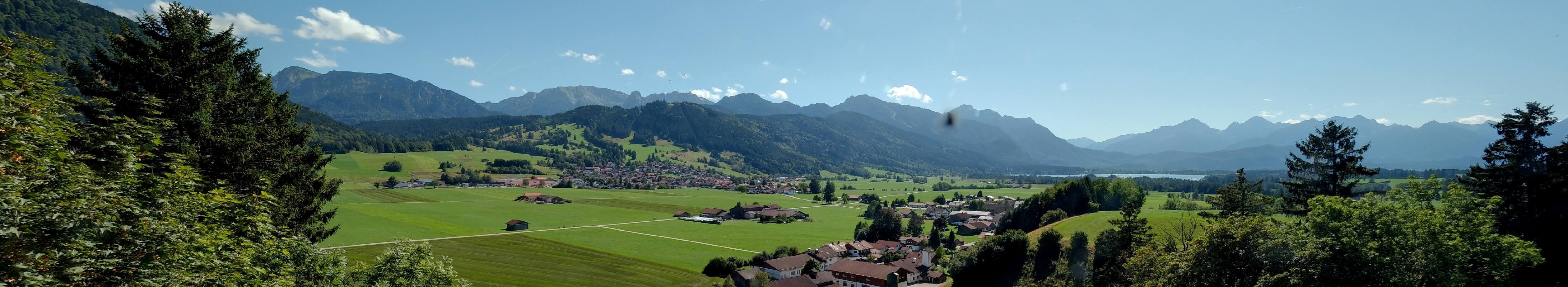 Archiv Foto Webcam Halblech - Blick über Buching