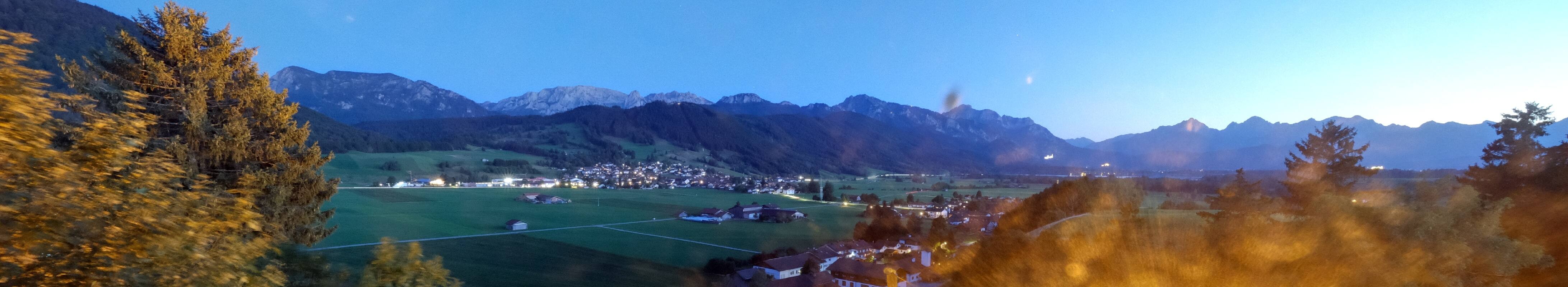 Archiv Foto Webcam Halblech - Blick über Buching