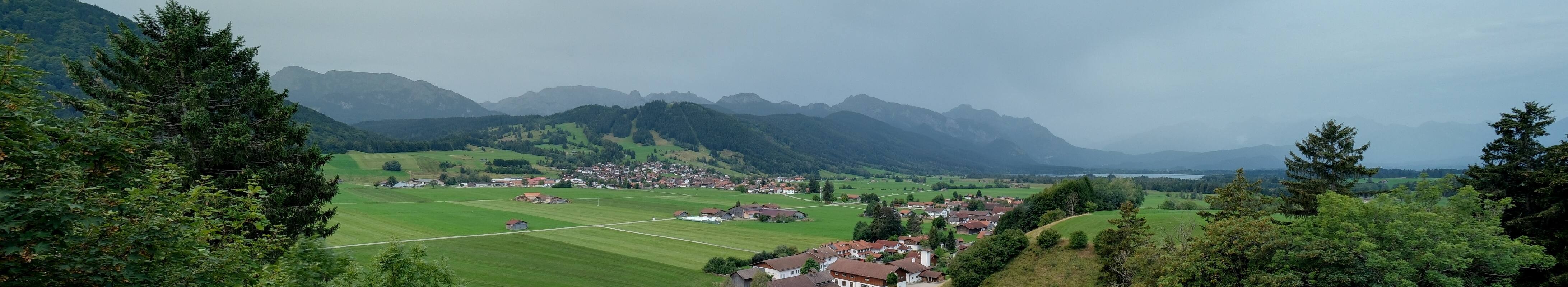 Archiv Foto Webcam Halblech - Blick über Buching