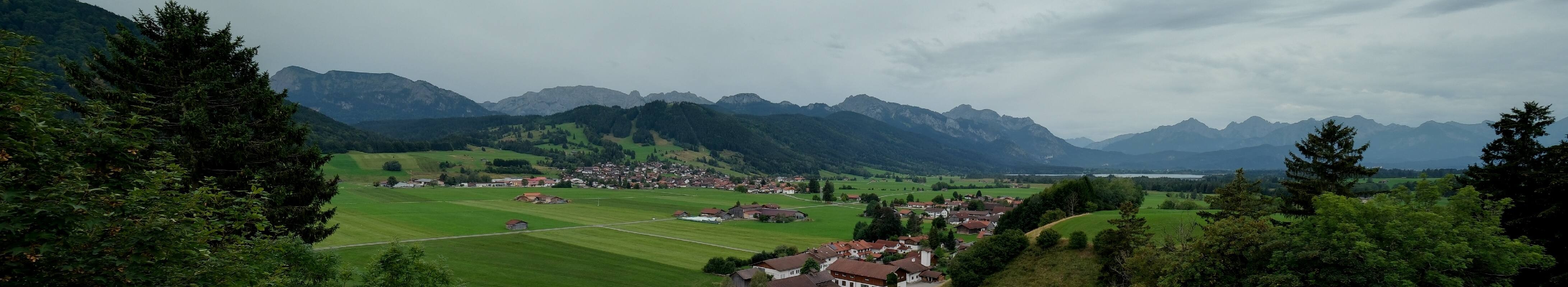 Archiv Foto Webcam Halblech - Blick über Buching