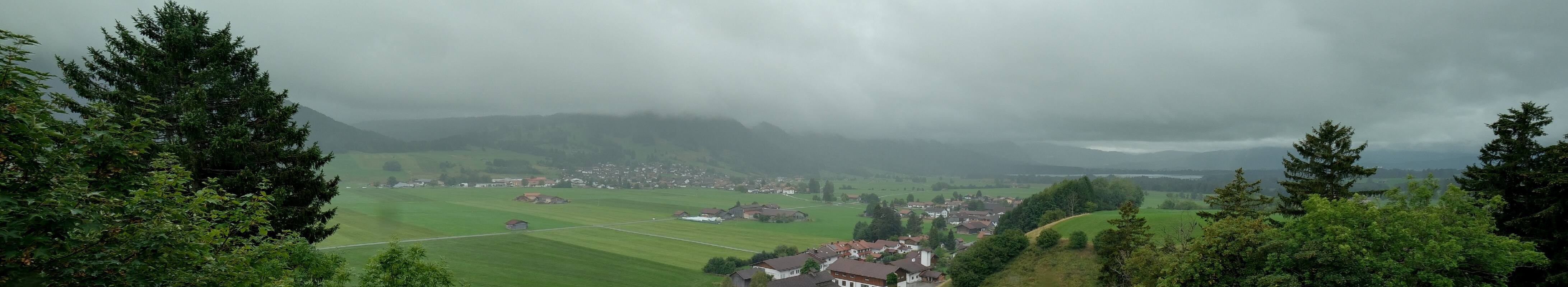 Archiv Foto Webcam Halblech - Blick über Buching