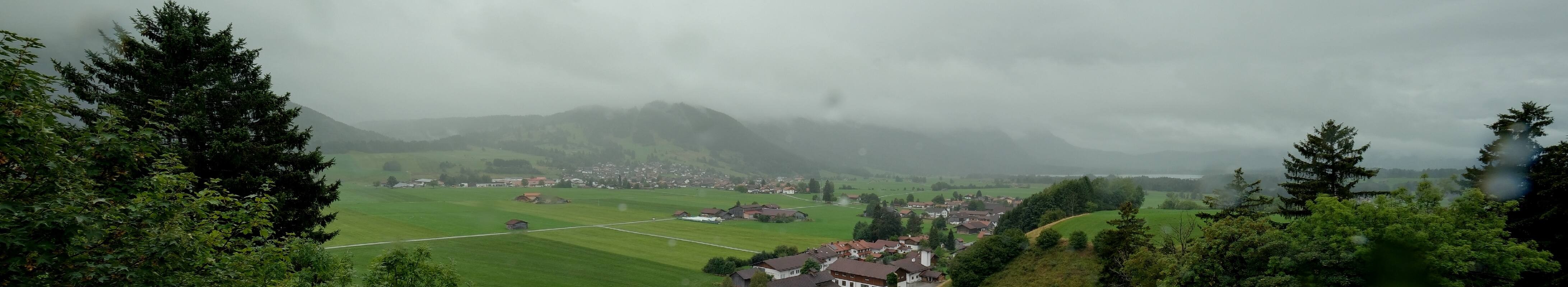 Archiv Foto Webcam Halblech - Blick über Buching