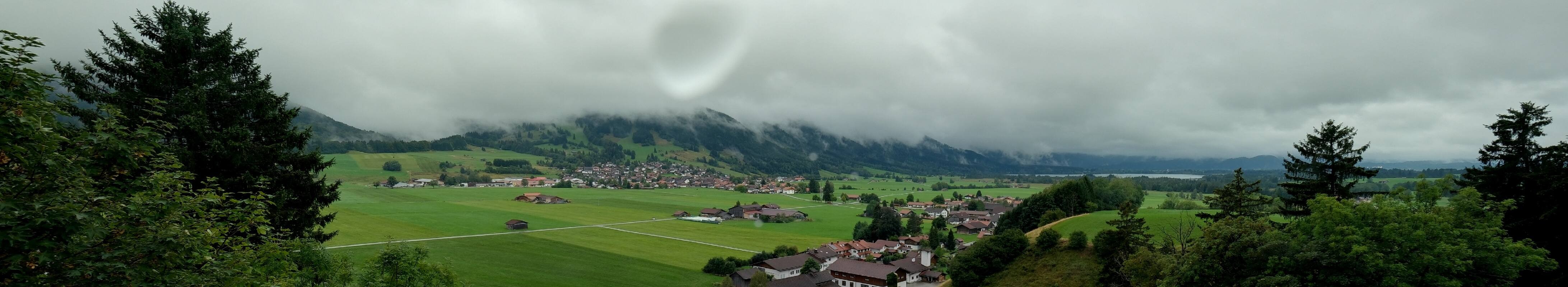 Archiv Foto Webcam Halblech - Blick über Buching