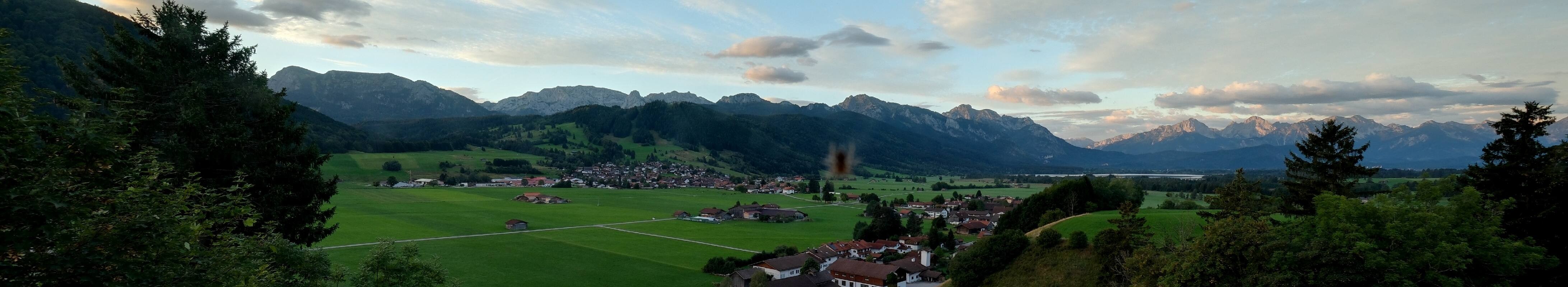 Archiv Foto Webcam Halblech - Blick über Buching