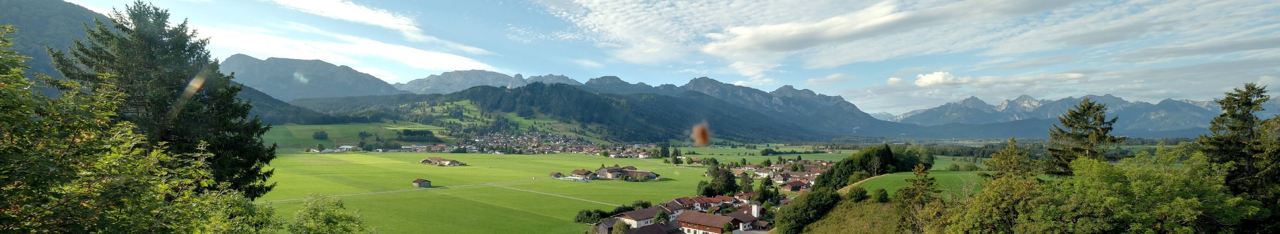 Archiv Foto Webcam Halblech - Blick über Buching