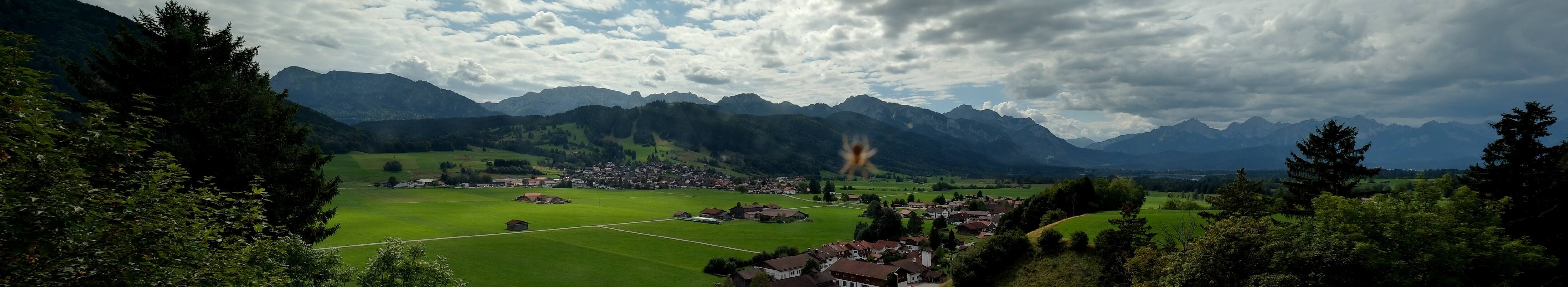 Archiv Foto Webcam Halblech - Blick über Buching
