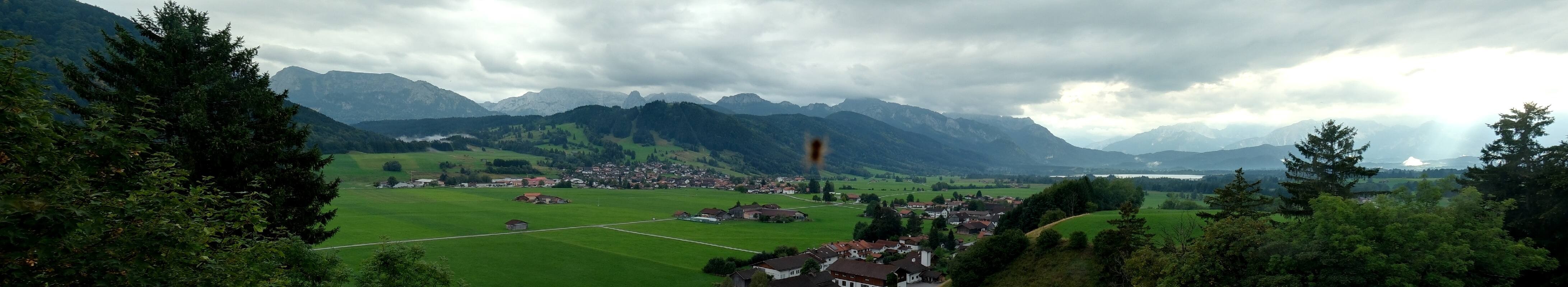 Archiv Foto Webcam Halblech - Blick über Buching